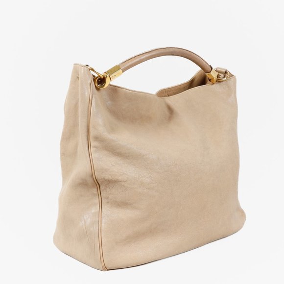 *SOLD* Yves Saint Laurent Beige Roady Hobo Bag - Picture 2 of 11